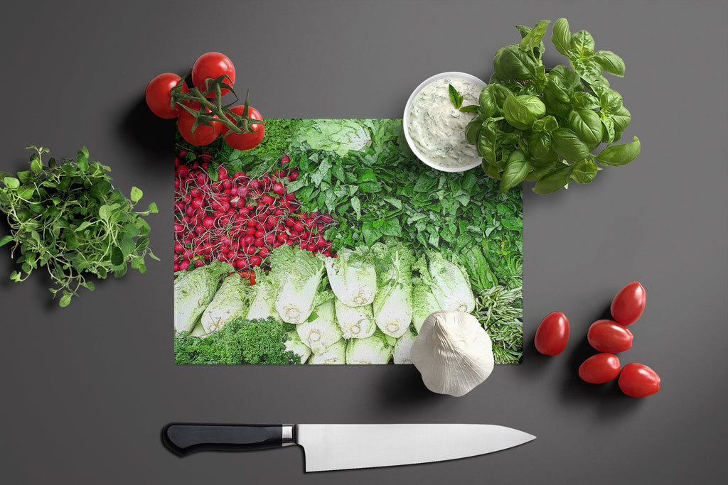 Cutting Board Tempered Glass Kitchen Cutting Surface, Heat Resistant Chopping, Non-Slip Feet, Food Prep & Serving