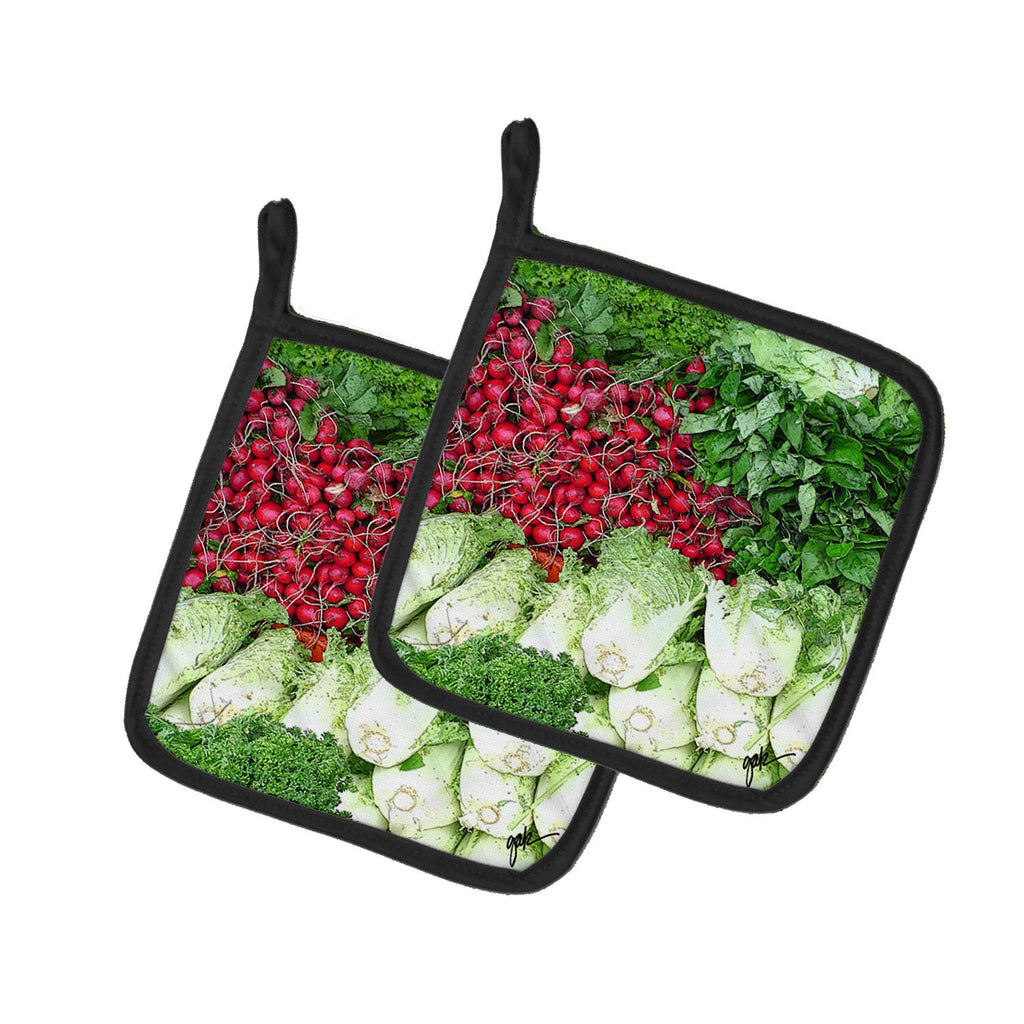 Pot Holder Set of 2 Heat Resistant Quilted Hot Pads 7.5 x 7.5 Inch, Insulated Kitchen Trivets for Cooking & Baking