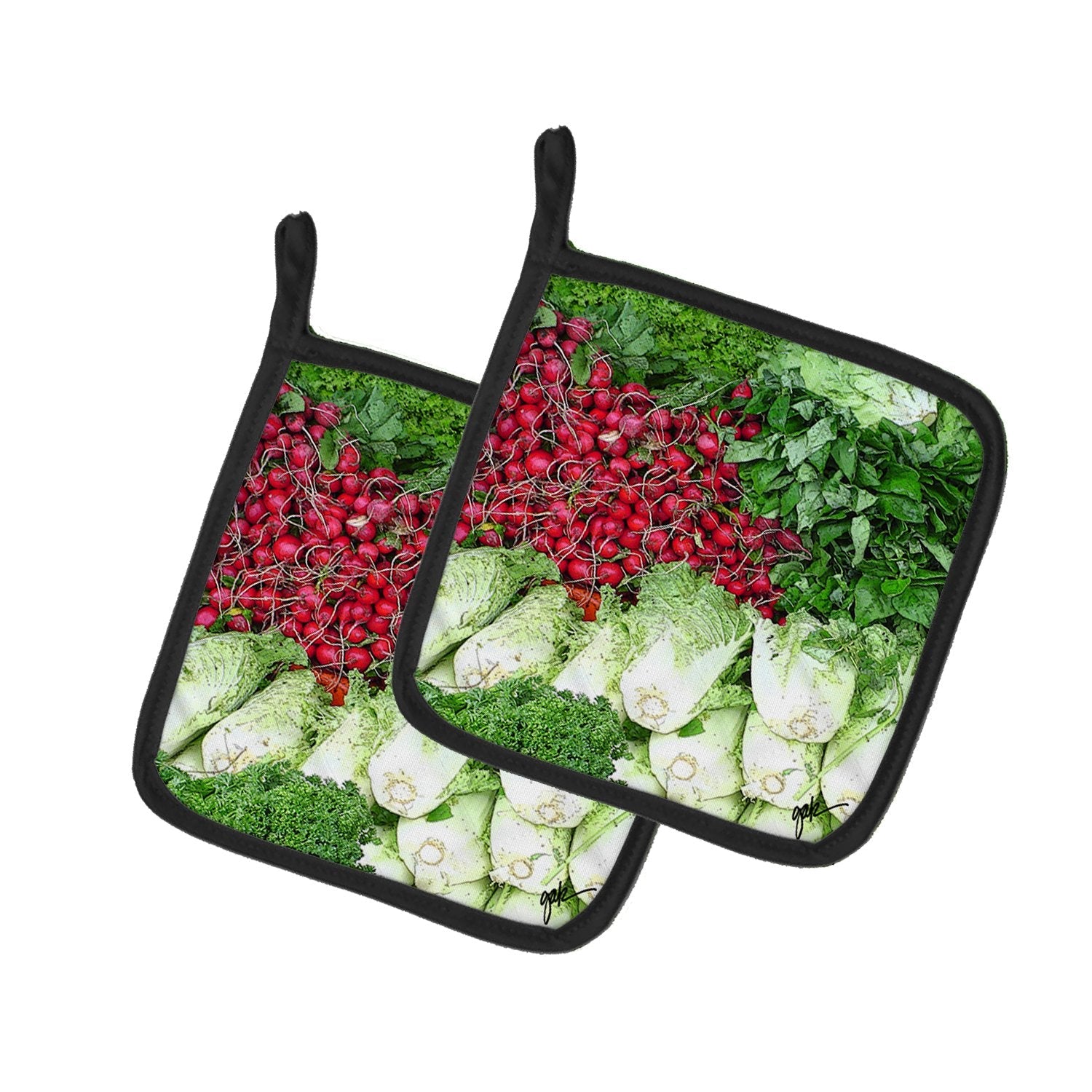 Pot Holder Set of 2 Heat Resistant Quilted Hot Pads 7.5 x 7.5 Inch, Insulated Kitchen Trivets for Cooking & Baking