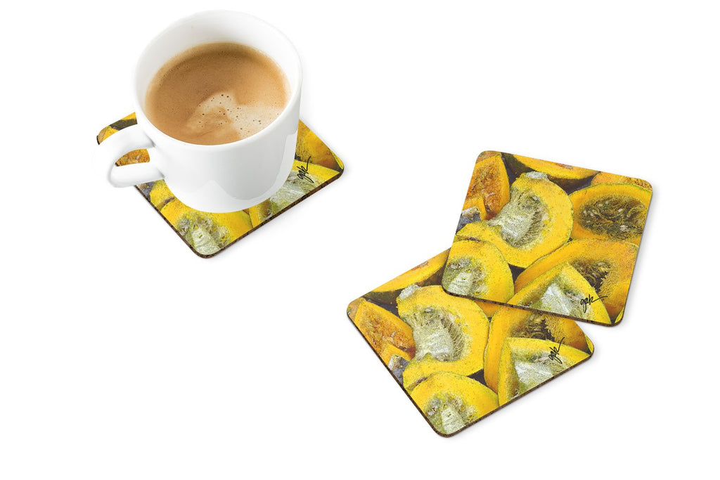 Foam Coasters Set of 4 Cup Coasters for Indoor Outdoor, Tabletop Protection, Anti Slip, Mouse pad Material