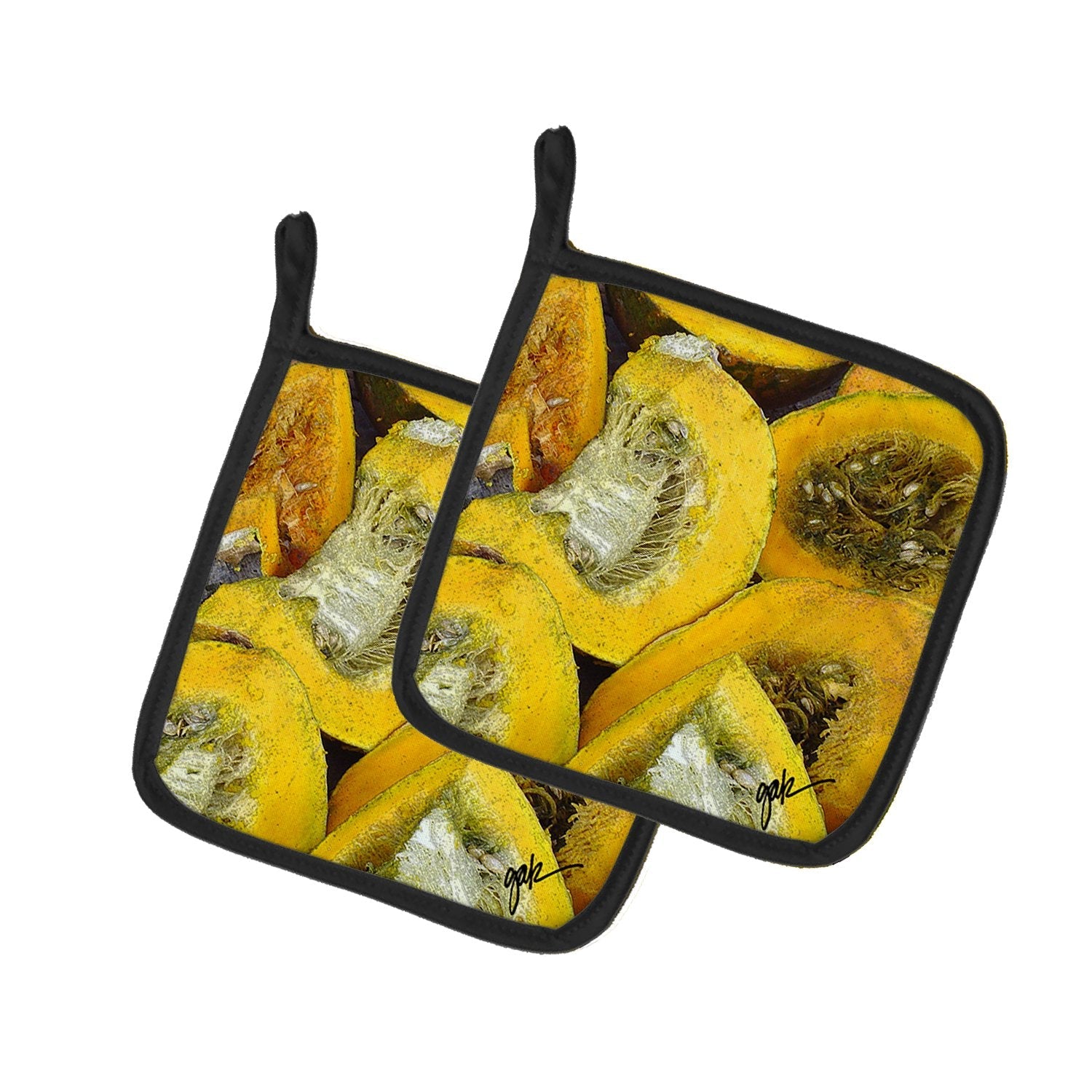Pot Holder Set of 2 Heat Resistant Quilted Hot Pads 7.5 x 7.5 Inch, Insulated Kitchen Trivets for Cooking & Baking