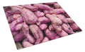 Cutting Board Tempered Glass Kitchen Cutting Surface, Heat Resistant Chopping, Non-Slip Feet, Food Prep & Serving