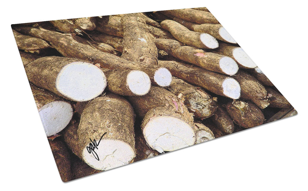 Cutting Board Tempered Glass Kitchen Cutting Surface, Heat Resistant Chopping, Non-Slip Feet, Food Prep & Serving