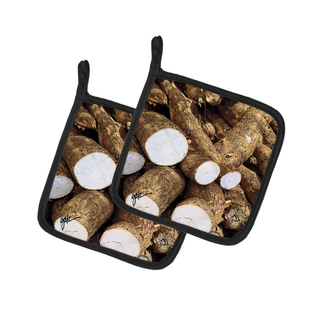 Pot Holder Set of 2 Heat Resistant Quilted Hot Pads 7.5 x 7.5 Inch, Insulated Kitchen Trivets for Cooking & Baking
