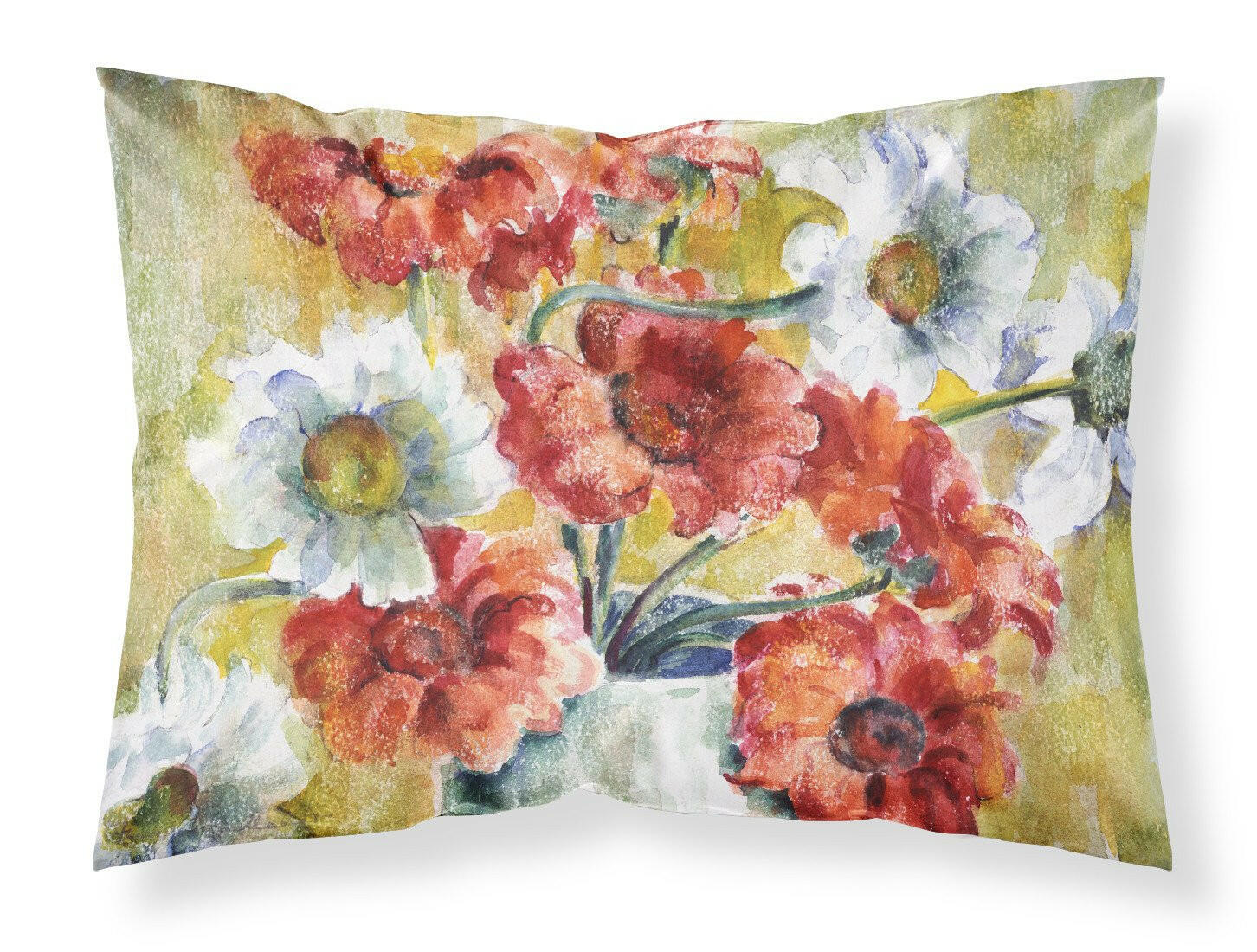 Flowers by Fiona Goldbacher Standard Pillowcase Lightweight Super Soft Easy Care Decorative Artwork Pillowcase, Standard