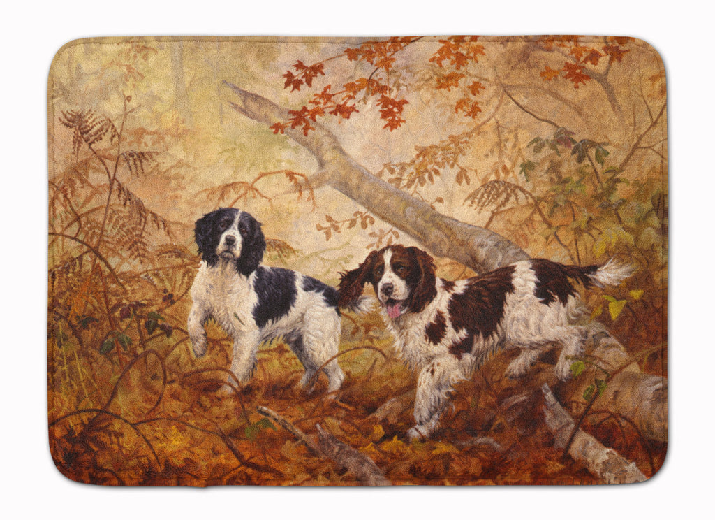 Springer Spaniels by Elizabeth Halstead Memory Foam Kitchen Mat Machine Washable Anti-Fatigue Cushion Comfort Bath or Kitchen Rug