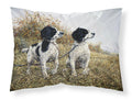 Two Springer Spaniels by Michael Herring Standard Pillowcase Lightweight Super Soft Easy Care Decorative Artwork Pillowcase, Standard