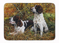Two Springer Spaniels in the grasses Memory Foam Kitchen Mat Machine Washable Anti-Fatigue Cushion Comfort Bath or Kitchen Rug