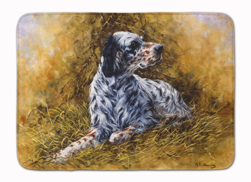 English Setter by Michael Herring Memory Foam Kitchen Mat Machine Washable Anti-Fatigue Cushion Comfort Bath or Kitchen Rug