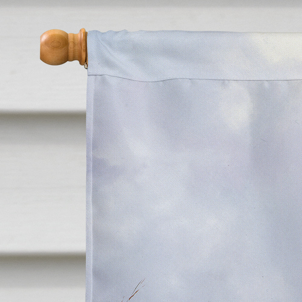 English Pointer by Michael Herring House Flag 28x40 Porch Sleeve Pole Decorative Outside Yard Banner Artwork Wall Hanging, Polyester