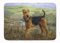 Airedale Terrier The Kings Country Memory Foam Kitchen Mat Machine Washable Anti-Fatigue Cushion Comfort Bath or Kitchen Rug