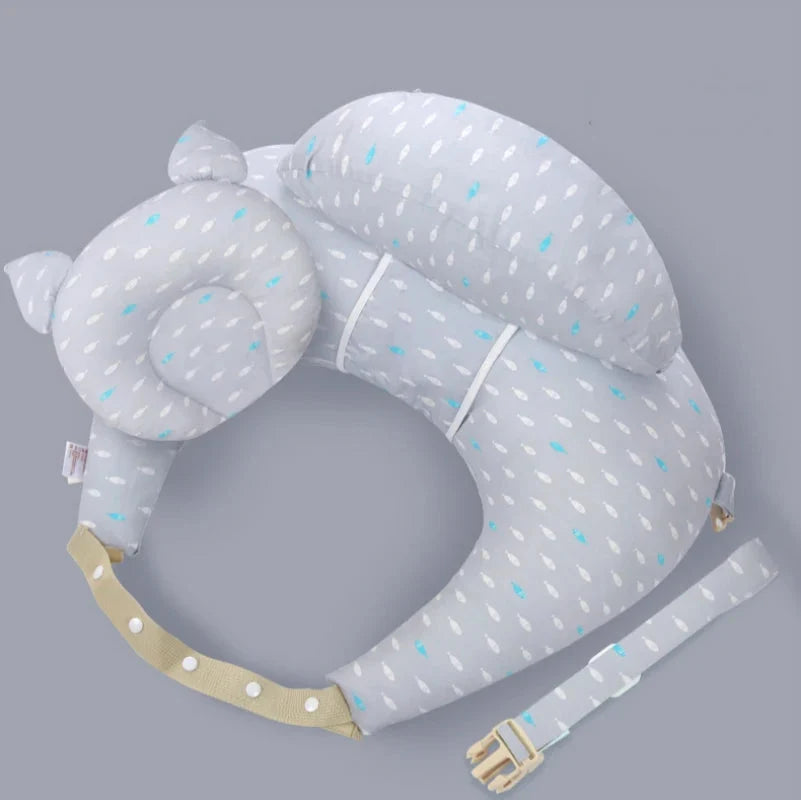 Multifunction Nursing Pillow – Baby Feeding & Shaping Pillow with Shoulder Strap