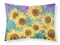 Sunflowers and Purple Standard Pillowcase Lightweight Super Soft Easy Care Decorative Artwork Pillowcase, Standard