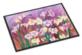 Freesias Doormat Indoor Outdoor 24H X 36W Front Door Mat Rugs for Entryway, Non Slip Washable Low Pile,