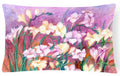 Freesias Decorative Throw Pillow 12x16 Indoor Outdoor Accent Cushion, Fabric Cover with Insert for Sofa, Bed, Porch & Living Room