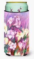 Freesias Tall Boy Hugger Can Cooler Sleeve Machine Washable Drink Collapsible Insulator Beverage Insulated Holder
