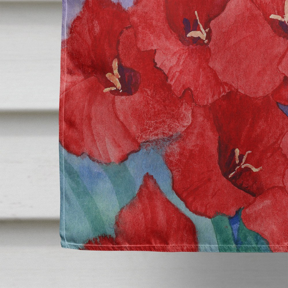 Gladioli House Flag 28x40 Porch Sleeve Pole Decorative Outside Yard Banner Artwork Wall Hanging, Polyester