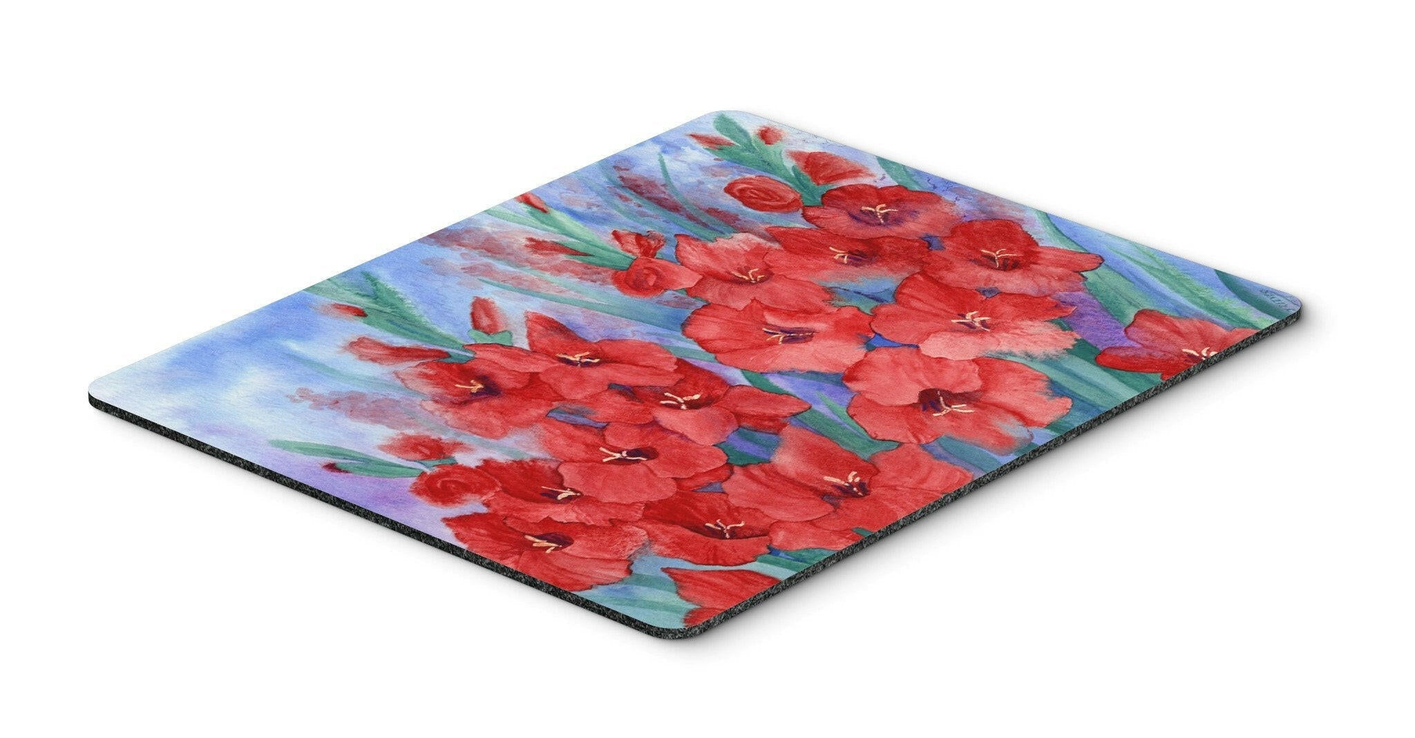 Gladioli Mouse Pad, Heat Resistant Trivet Hot Pad , Non Slip Rubber Desk Mat, Kitchen Counter Protector, Home Office Decor Gift