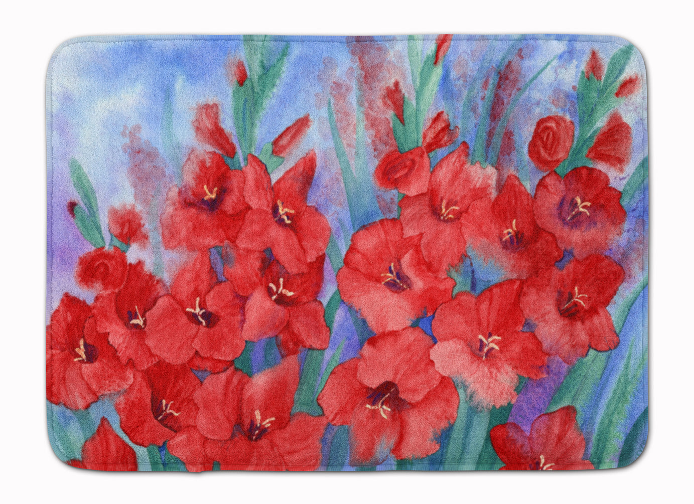 Gladioli Memory Foam Kitchen Mat Machine Washable Anti-Fatigue Cushion Comfort Bath or Kitchen Rug