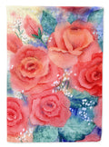 Roses House Flag 28x40 Porch Sleeve Pole Decorative Outside Yard Banner Artwork Wall Hanging, Polyester