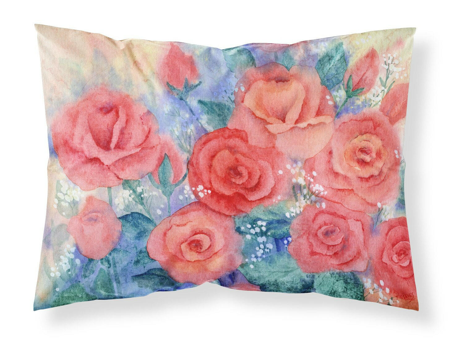 Roses Standard Pillowcase Lightweight Super Soft Easy Care Decorative Artwork Pillowcase, Standard