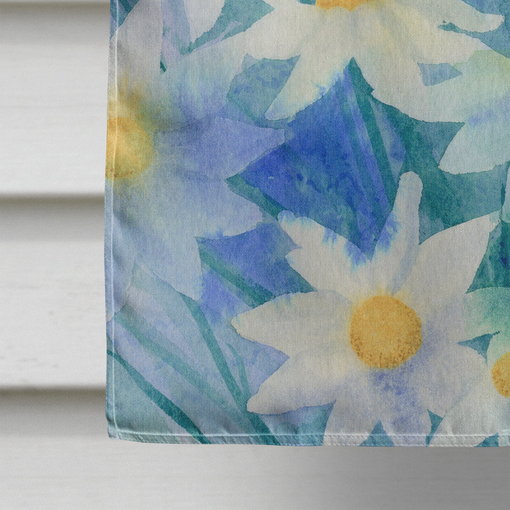 Light and Airy Daisies House Flag 28x40 Porch Sleeve Pole Decorative Outside Yard Banner Artwork Wall Hanging, Polyester