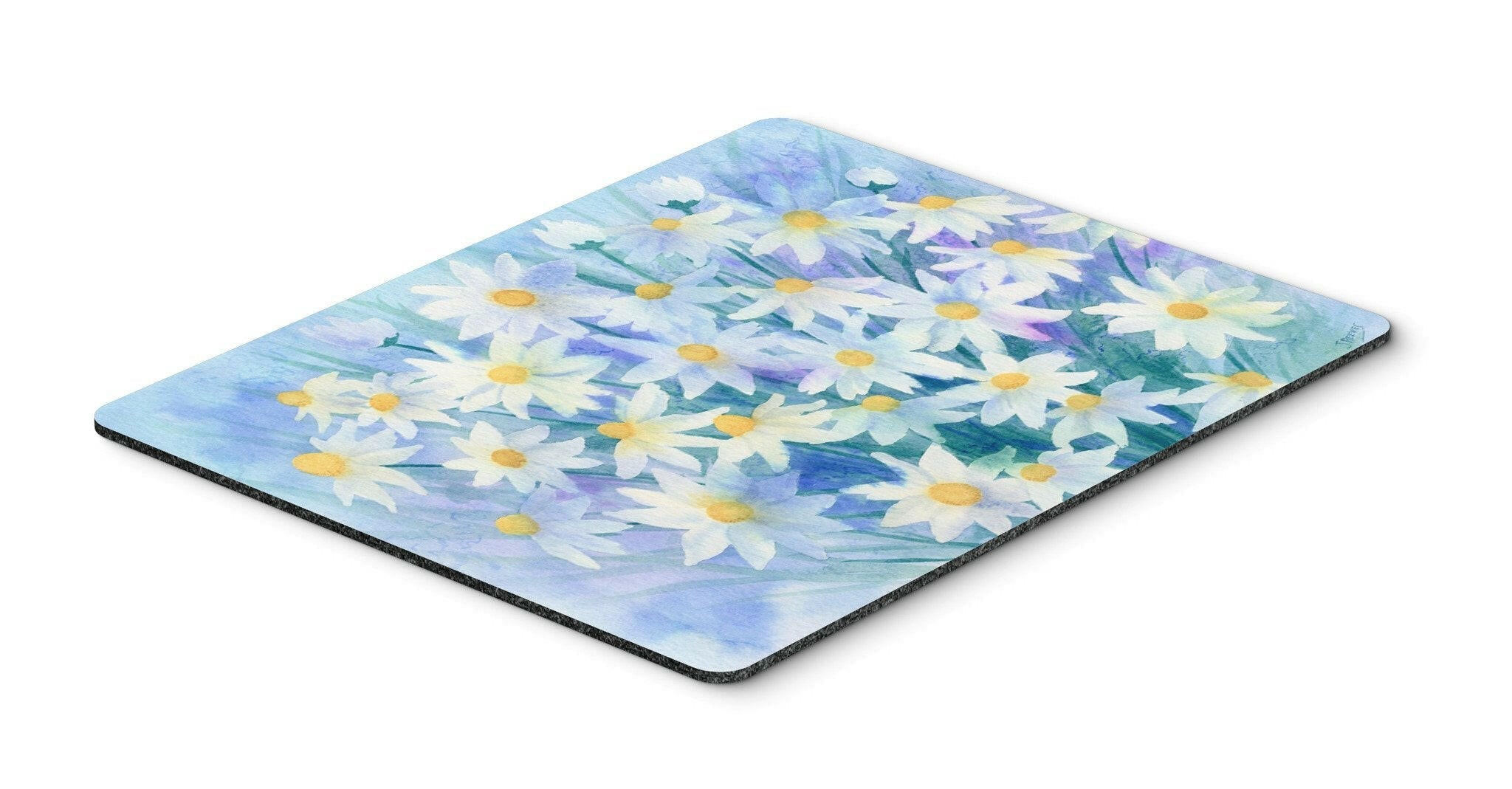 Light and Airy Daisies Mouse Pad, Heat Resistant Trivet Hot Pad , Non Slip Rubber Desk Mat, Kitchen Counter Protector, Home Office Decor Gift