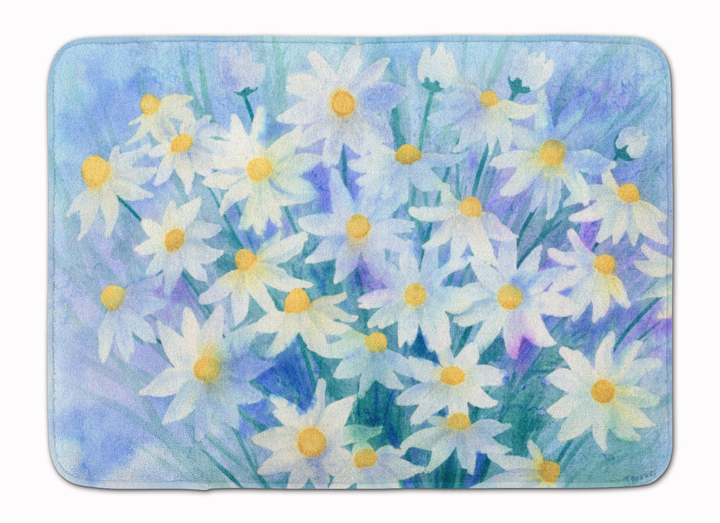 Light and Airy Daisies Memory Foam Kitchen Mat Machine Washable Anti-Fatigue Cushion Comfort Bath or Kitchen Rug