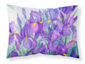 Purple Iris Standard Pillowcase Lightweight Super Soft Easy Care Decorative Artwork Pillowcase, Standard