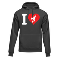 I Love Snowboarding Adult Fleece Hoodie