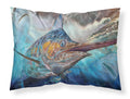 Running The Guantlet Blue Marlin Standard Pillowcase Lightweight Super Soft Easy Care Decorative Artwork Pillowcase, Standard