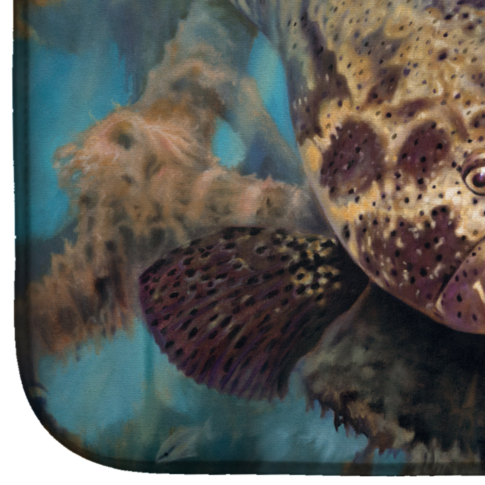 Golden Goliath Grouper Dish Drying Mat Absorbent Dish Drying Mat Pad for Kitchen Counter Dish Drainer Mat for Countertop, 14 x 21", Multicolor
