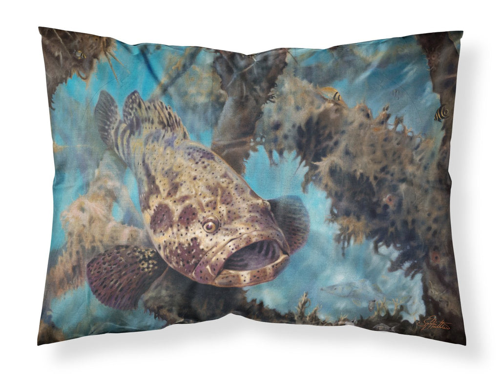 Golden Goliath Grouper Standard Pillowcase Lightweight Super Soft Easy Care Decorative Artwork Pillowcase, Standard