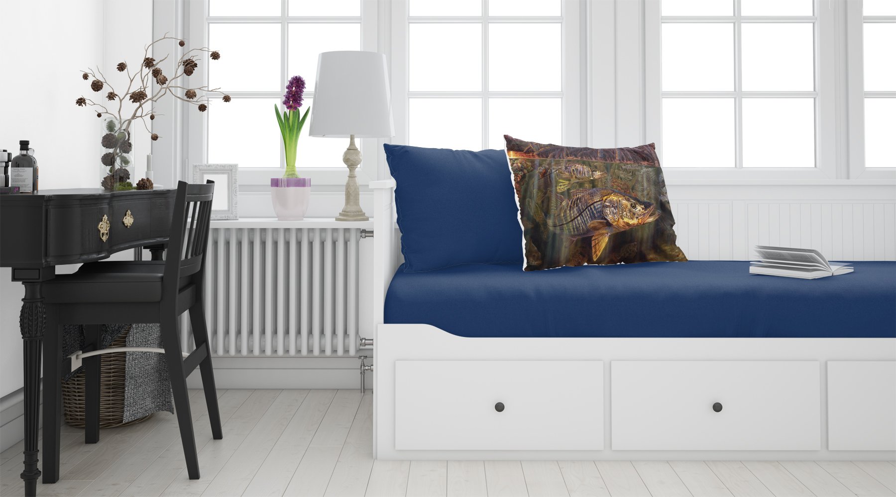 Grove Garden Snook Standard Pillowcase Lightweight Super Soft Easy Care Decorative Artwork Pillowcase, Standard