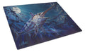Prince Of Darkness Swordfish Cutting Board Tempered Glass Kitchen Cutting Surface, Heat Resistant Chopping, Non-Slip Feet, Food Prep & Serving