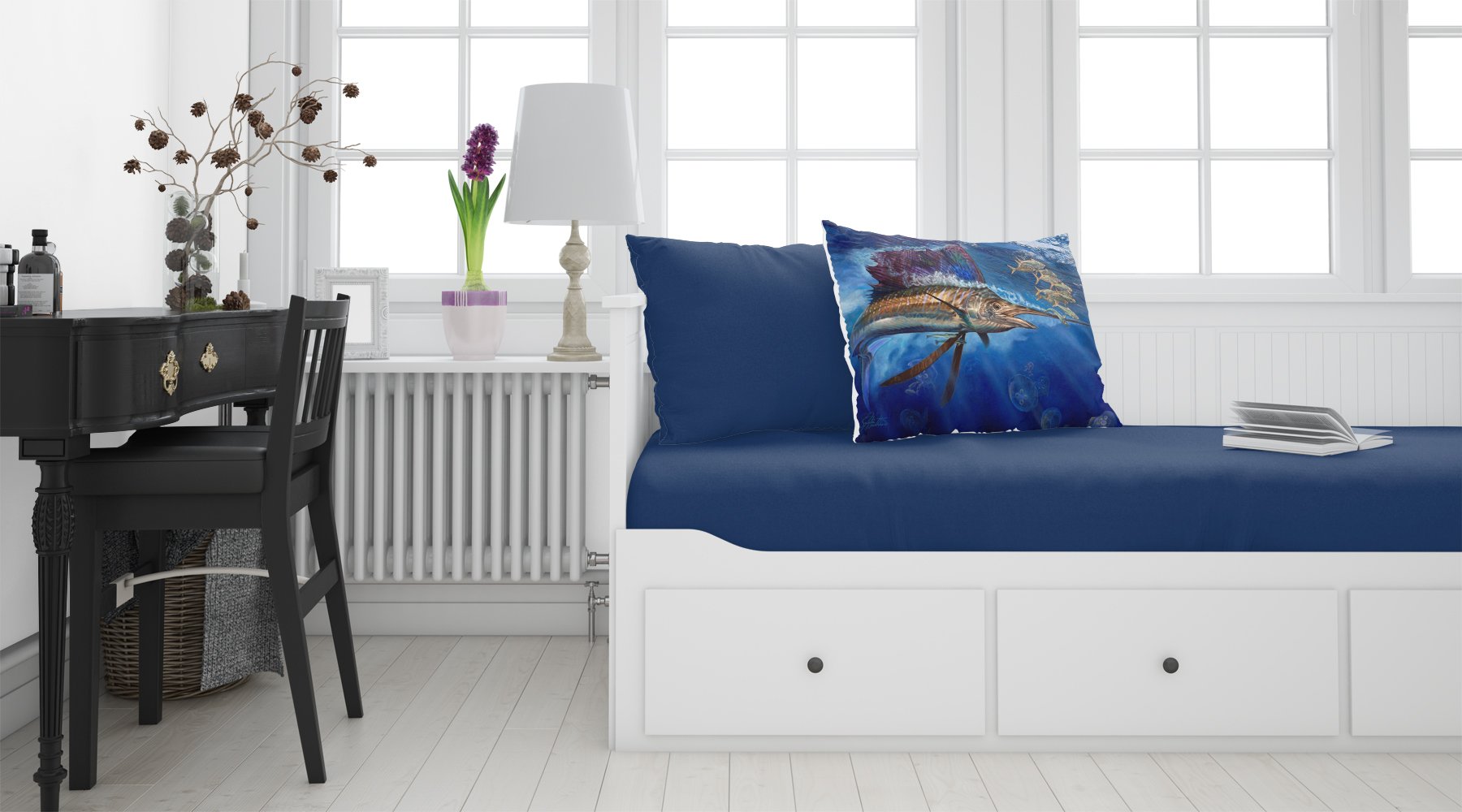 Majesty Sailfish Standard Pillowcase Lightweight Super Soft Easy Care Decorative Artwork Pillowcase, Standard