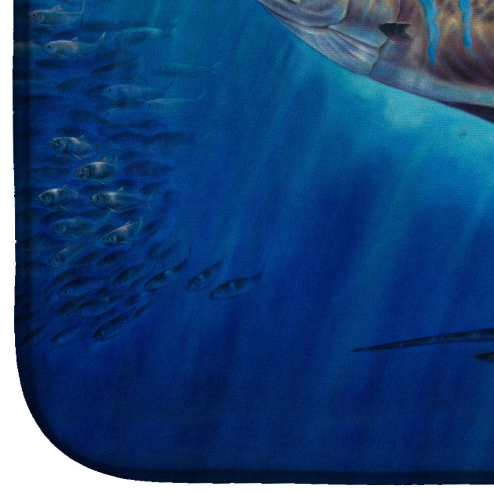 Wide Open Sailfish Dish Drying Mat Absorbent Dish Drying Mat Pad for Kitchen Counter Dish Drainer Mat for Countertop, 14 x 21", Multicolor