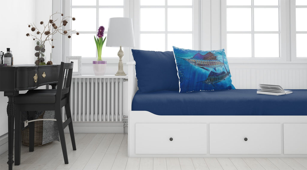 Wide Open Sailfish Standard Pillowcase Lightweight Super Soft Easy Care Decorative Artwork Pillowcase, Standard