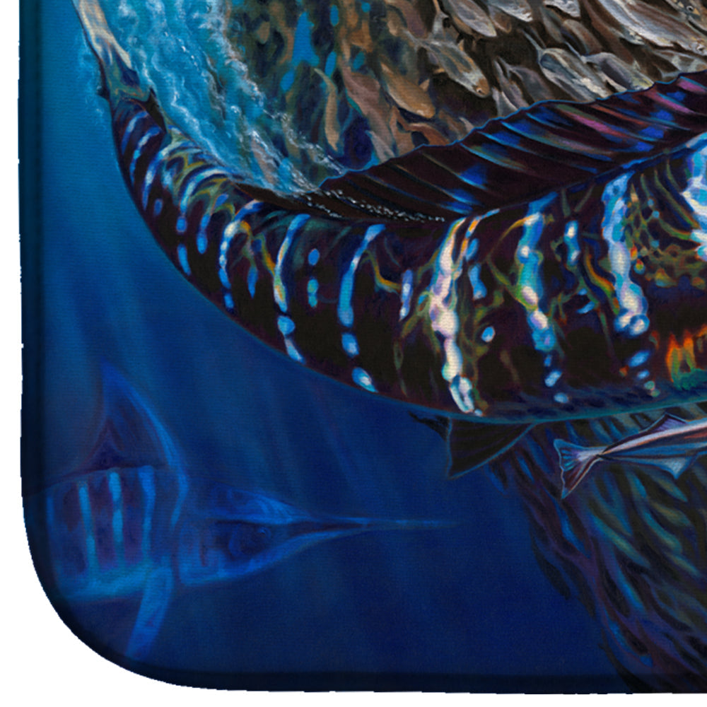 Striped Gem Striped Marlin Dish Drying Mat Absorbent Dish Drying Mat Pad for Kitchen Counter Dish Drainer Mat for Countertop, 14 x 21", Multicolor