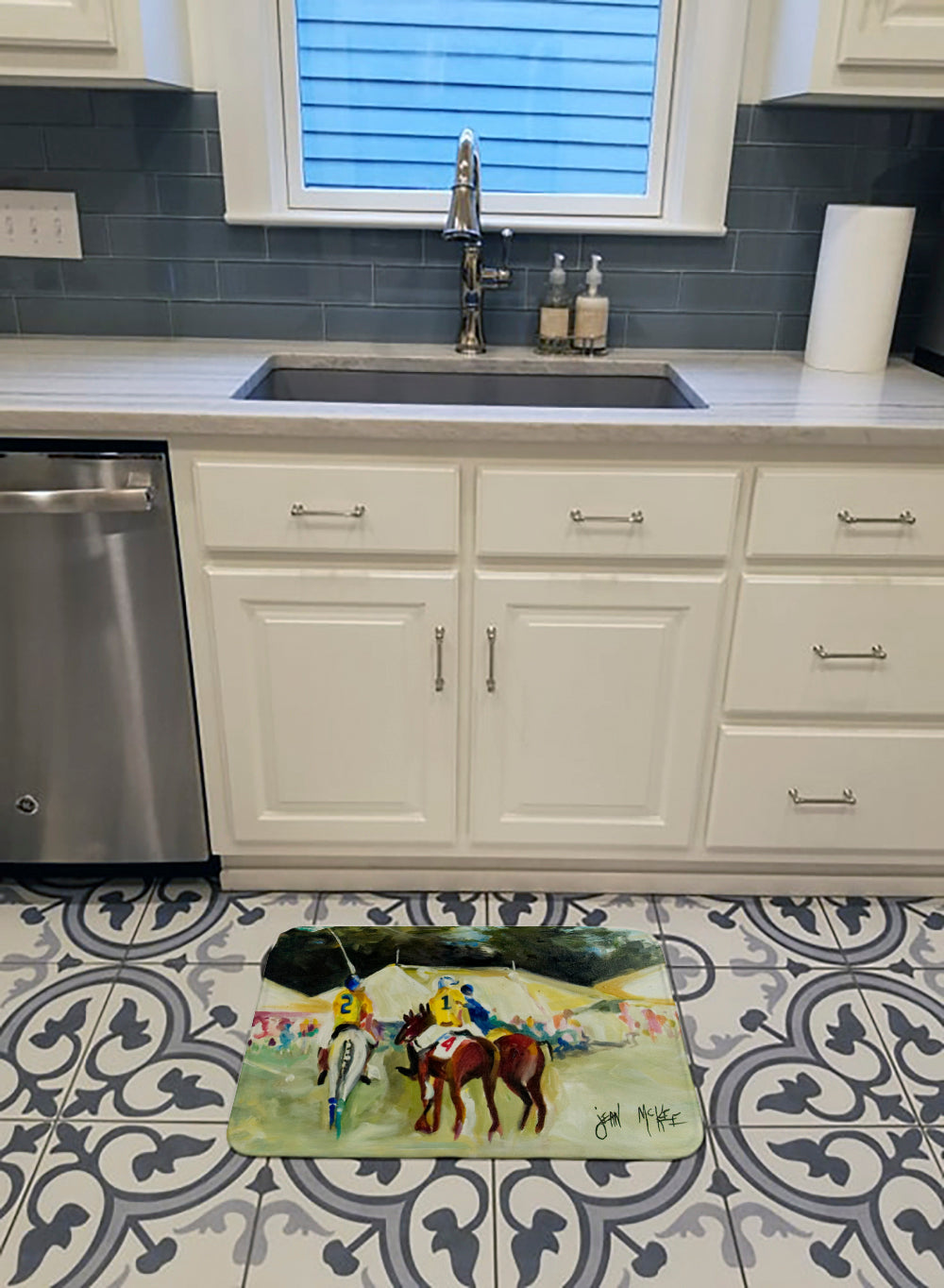 Polo at the Point Memory Foam Kitchen Mat Machine Washable Anti-Fatigue Cushion Comfort Bath or Kitchen Rug