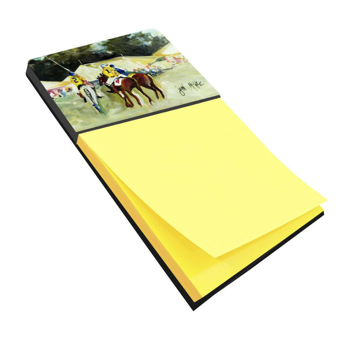 Polo at the Point Watercolor Sticky Note Holder Refillable Dispenser Desk Accessory 3x3 Pad Gift