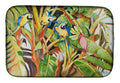 Three Blue Parrots Dish Drying Mat Absorbent Dish Drying Mat Pad for Kitchen Counter Dish Drainer Mat for Countertop, 14 x 21", Multicolor