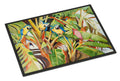 Three Blue Parrots Doormat Indoor Outdoor 24H X 36W Front Door Mat Rugs for Entryway, Non Slip Washable Low Pile,