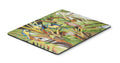 Three Blue Parrots Mouse Pad, Heat Resistant Trivet Hot Pad , Non Slip Rubber Desk Mat, Kitchen Counter Protector, Home Office Decor Gift