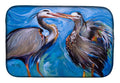 Blue Heron Love Dish Drying Mat Absorbent Dish Drying Mat Pad for Kitchen Counter Dish Drainer Mat for Countertop, 14 x 21", Multicolor
