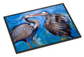 Blue Heron Love Doormat Indoor Outdoor 24H X 36W Front Door Mat Rugs for Entryway, Non Slip Washable Low Pile,
