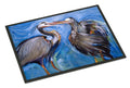 Blue Heron Love Doormat Indoor Outdoor 18H X 27W Front Door Mat Rugs for Entryway, Non Slip Washable