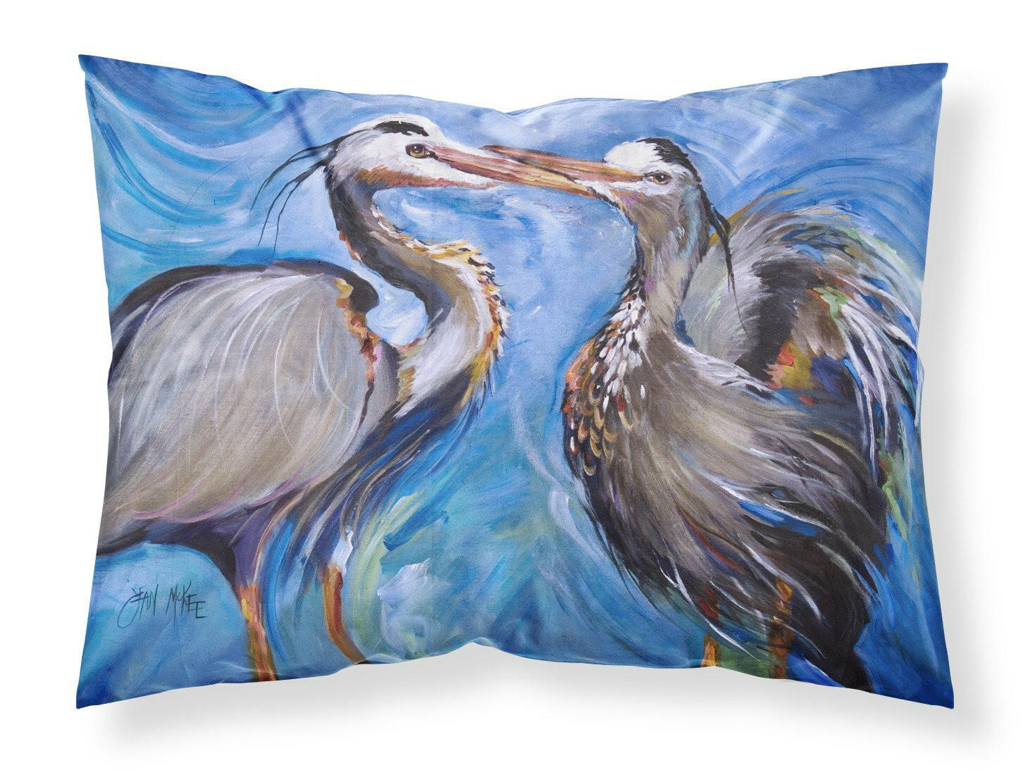 Blue Heron Love Standard Pillowcase Lightweight Super Soft Easy Care Decorative Artwork Pillowcase, Standard