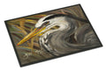 Blue Heron Doormat Indoor Outdoor 18H X 27W Front Door Mat Rugs for Entryway, Non Slip Washable