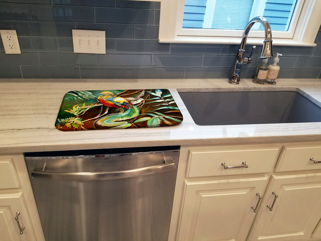 Mandarin Pheasant Dish Drying Mat Absorbent Dish Drying Mat Pad for Kitchen Counter Dish Drainer Mat for Countertop, 14 x 21", Multicolor